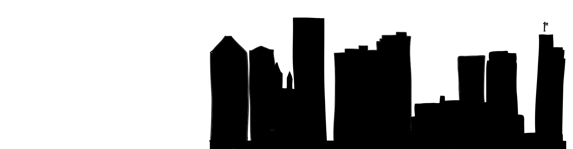 St. Paul skyline silhouette